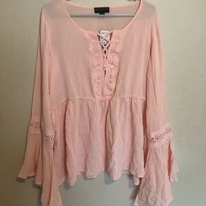 Forever21 light pink blouse NWT